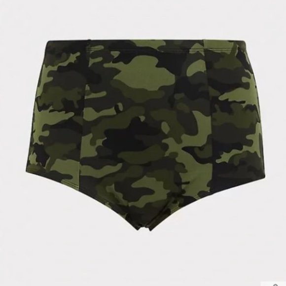 Torrid NWT Camo Lattice bikini Top 3 & High waisted bottoms 4 - set - Picture 5 of 12